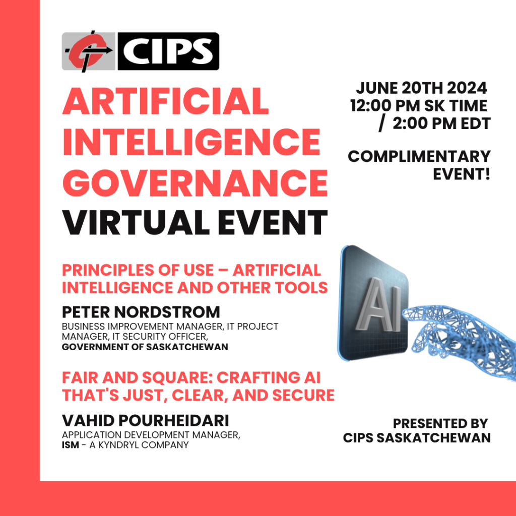 CIPS “Artificial Intelligence Governance” Virtual Event (June 20th ...